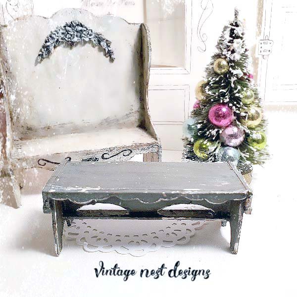 Bench No.9 Dollhouse Miniature Handmade image 1