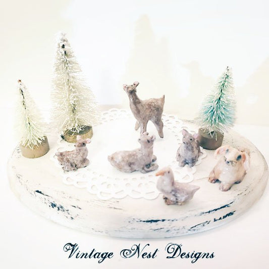 Deer No.4 Dollhouse Miniature Handmade image 1