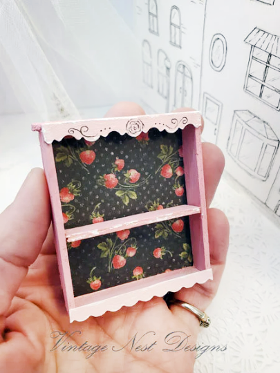 Cabinet Shelf No.105 Dollhouse Miniature Handmade image 2