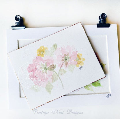 Flourishes No.17 Original Watercolor Painting image 8