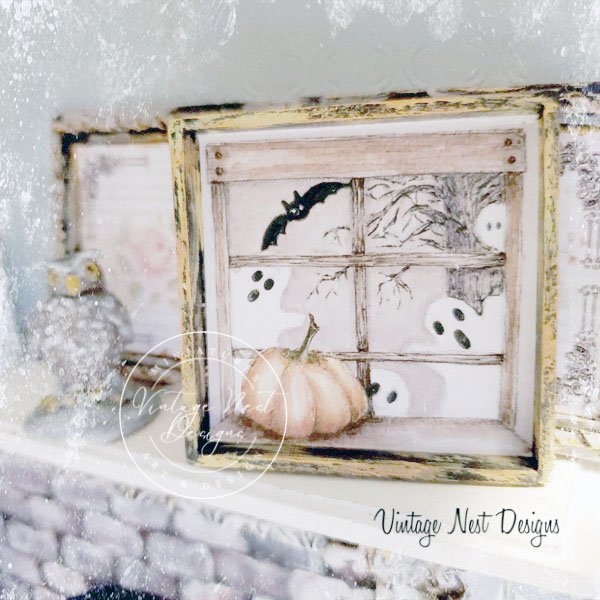 Halloween Ghosts No.1:1 Dollhouse Miniature Handmade image 1