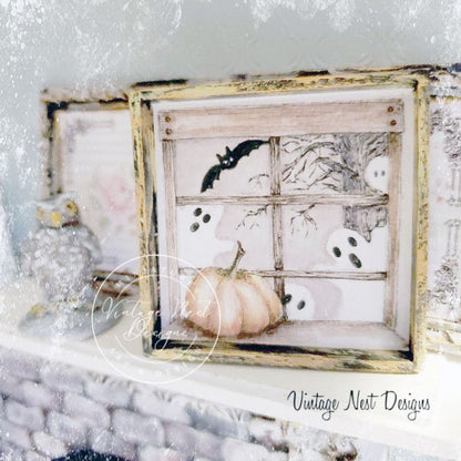 Halloween Ghosts No.1:1 Dollhouse Miniature Handmade image 1