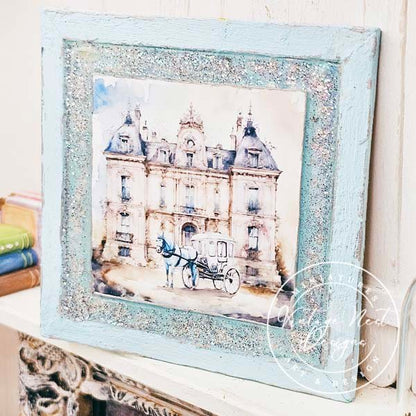 Horse and Carriage No.2:1 Dollhouse Miniature Handmade Wooden Framed Art image 8