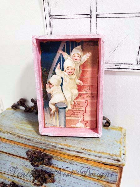 Christmas Snow Babies No.1:1 Dollhouse Miniature Handmade image 3