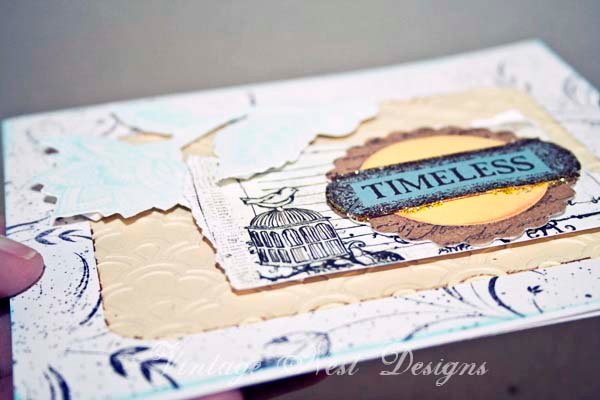 Miscellaneous Card No.4 Greeting Blank Inside Handmade One of a Kind image 1