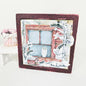 Barn Owl No.1:1 Dollhouse Miniature Handmade Wooden Framed Art image 0