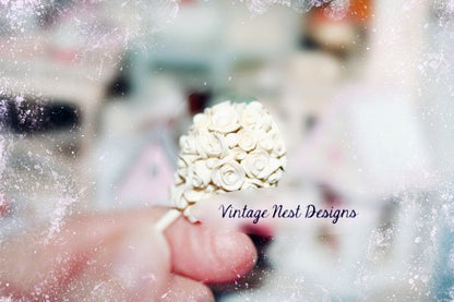 Wedding Bouquet No.2 Dollhouse Miniature Handmade image 1