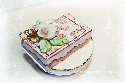 Box No.19 Dollhouse Miniature Handmade image 0