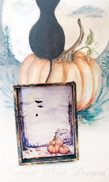 Halloween Pumpkins No.3:1 Dollhouse Miniature Handmade image 2