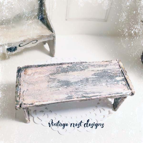 Bench No.8 Dollhouse Miniature Handmade image 3