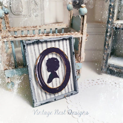 Vintage Child Silhouette No.1:1 Handmade Dollhouse Miniature image 5