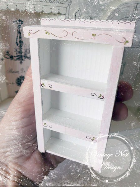 Cabinet No.37 Dollhouse Miniature Handmade Diorama Room Shadow Box image 7