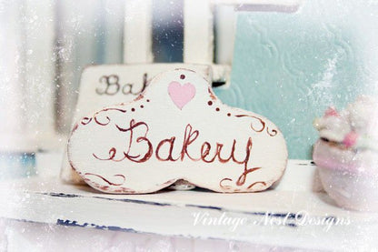 Bakery Sign No.13 Dollhouse Miniature Handmade image 2