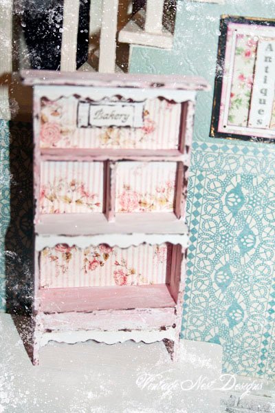 Cabinet No.4 Dollhouse Miniature Handmade image 0