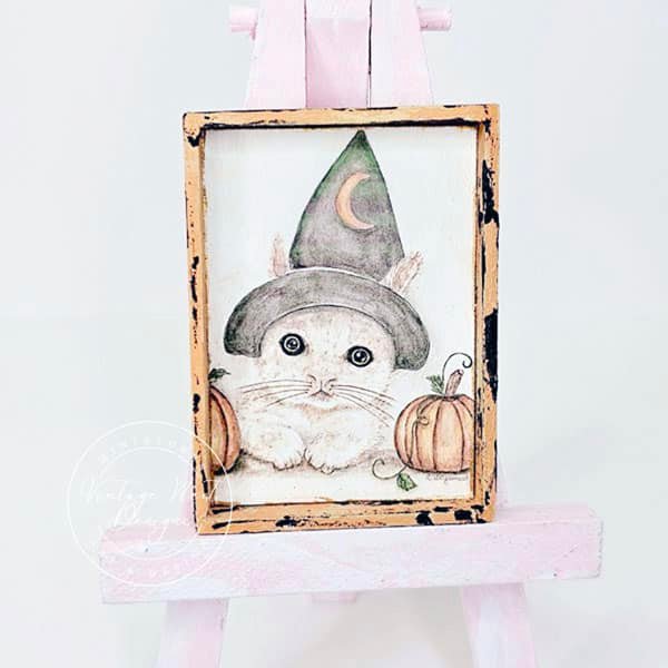 Halloween Kitten No.1:1 Digital Print Watercolor Painting image 2