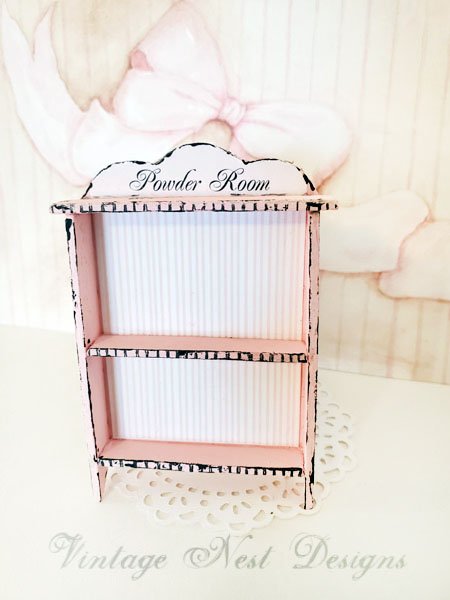 Cabinet Shelf No.93 Dollhouse Miniature Handmade image 0