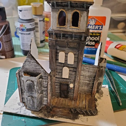 Haunted Halloween Dollhouse Mansion No.1 Handmade Miniature image 19