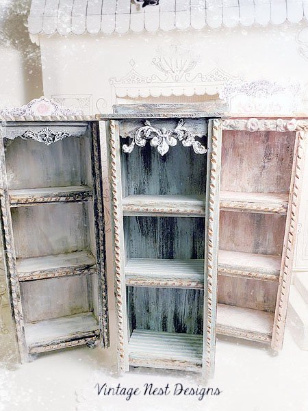 Old Heirloom Cabinet No.62 Dollhouse Miniature Handmade image 5