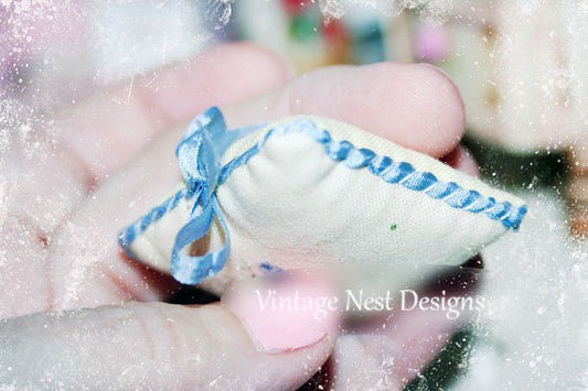 Pillow No.12 Dollhouse Miniature Handmade image 1