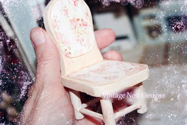 Table & Chairs No.1 Dollhouse Miniature Handmade image 5