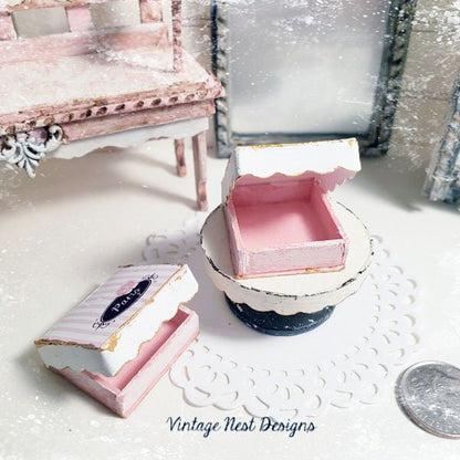 Boxes No.60 Dollhouse Miniature Handmade for Dolls image 3