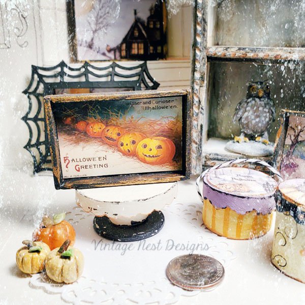Six Pumpkins No.4:1 Dollhouse Miniature Handmade image 0