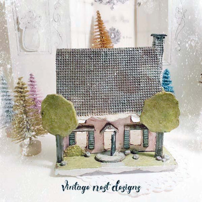 Shabby Pink Dollhouse No.3 Handmade Miniature image 0
