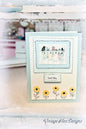 Baby Card No.1 Greeting Blank Inside Handmade One of a Kind image 0