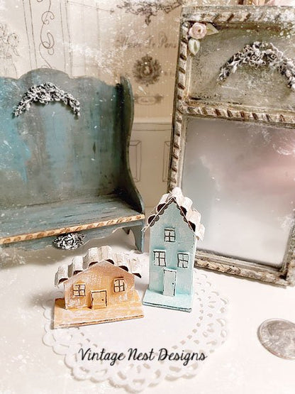 Two Houses No.3:2 Handmade Miniature image 0