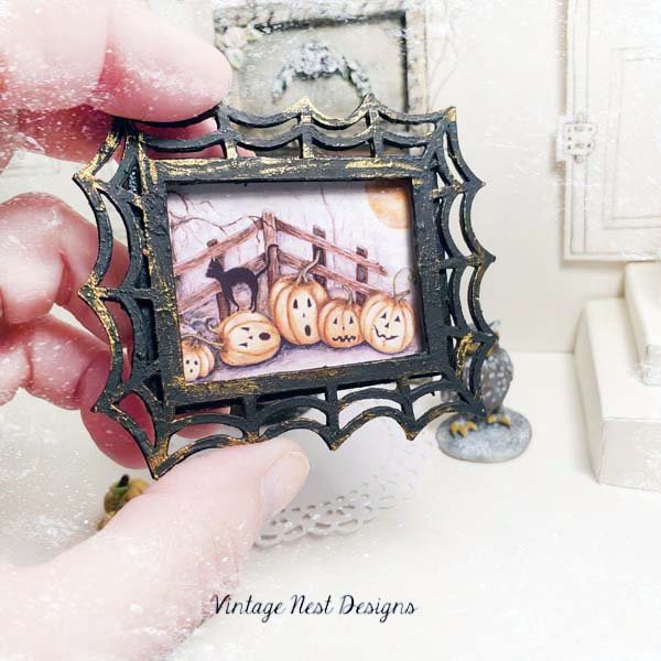 Halloween Pumpkins No.6:1 Dollhouse Miniature Handmade image 1