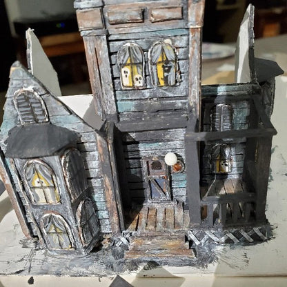 Haunted Halloween Dollhouse Mansion No.1 Handmade Miniature image 28