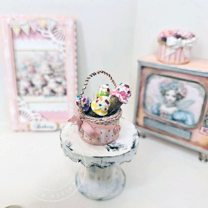 Ice Cream Bucket No.5:1 Dollhouse Miniature Handmade image 1