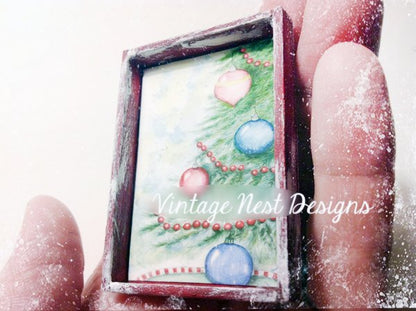 Christmas Scene No.2:1 Dollhouse Miniature Handmade image 4