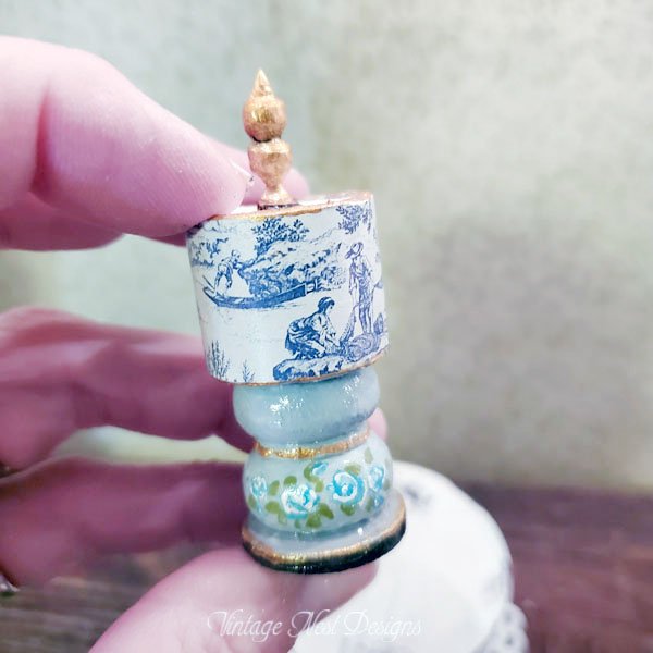 Wooden Lamp No.1 Dollhouse Miniature Handmade image 7