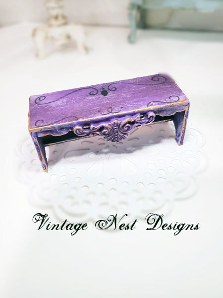 Bench No.20 Dollhouse Miniature Handmade image 0