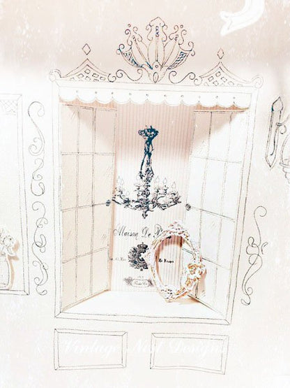 Frame No.7 Dollhouse Miniature Porcelain Handmade image 2