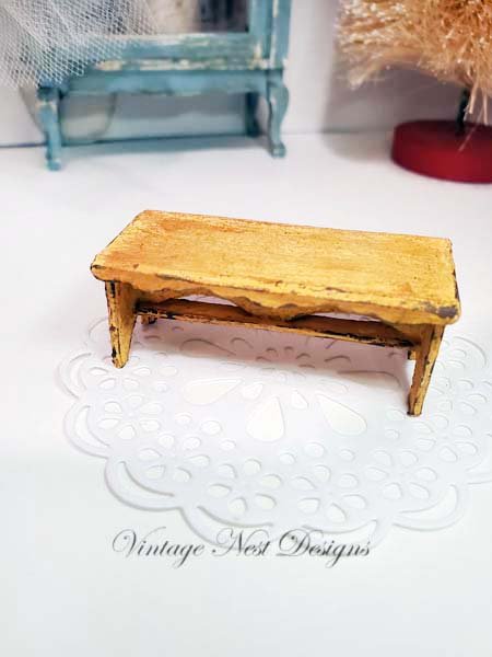 Bench No.22 Dollhouse Miniature Handmade image 1