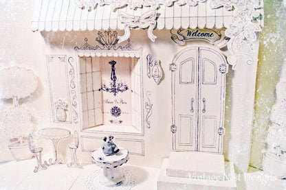 Porcelain Easter Bunny No.2 Handmade Dollhouse Miniature image 3