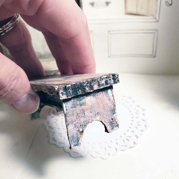 Bench No.8 Dollhouse Miniature Handmade image 2