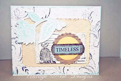 Miscellaneous Card No.4 Greeting Blank Inside Handmade One of a Kind image 2