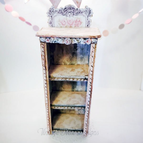 Old Heirloom Cabinet No.75 Dollhouse Miniature Handmade image 0