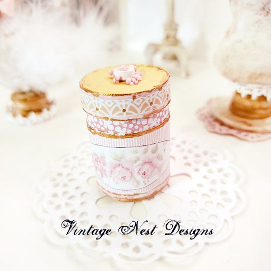Hat Band Box No.113 Dollhouse Miniature Handmade image 0
