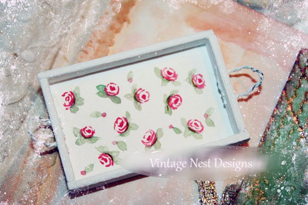 Tray No.1 Dollhouse Miniature Handmade image 0