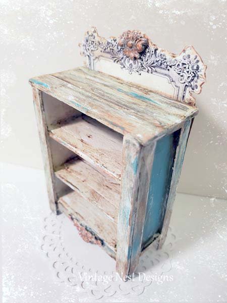 Cabinet No.50 Dollhouse Miniature Handmade Diorama Room Shadow Box image 0
