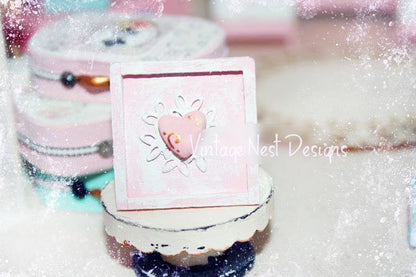Valentine Sweet Heart No.1 Dollhouse Miniature Handmade image 0