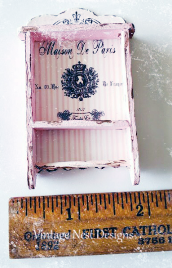 Cabinet Shelf No.56 Dollhouse Miniature Handmade image 3