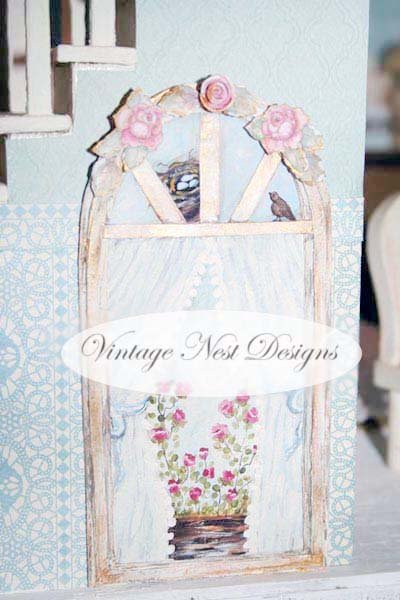 Faux Window No.3:1 Dollhouse Miniature Handmade image 2