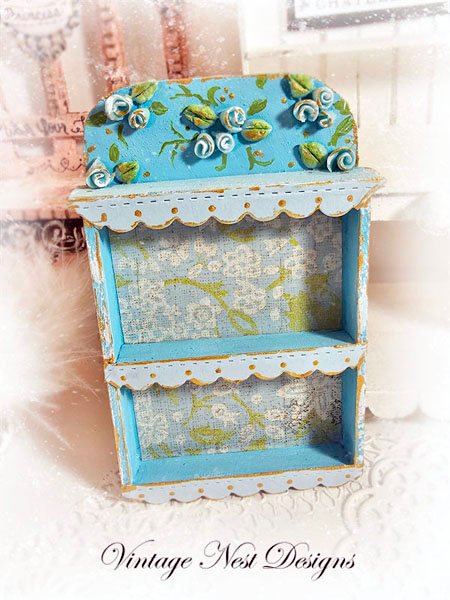 Cabinet Shelf No.111 Dollhouse Miniature Handmade Wooden image 2