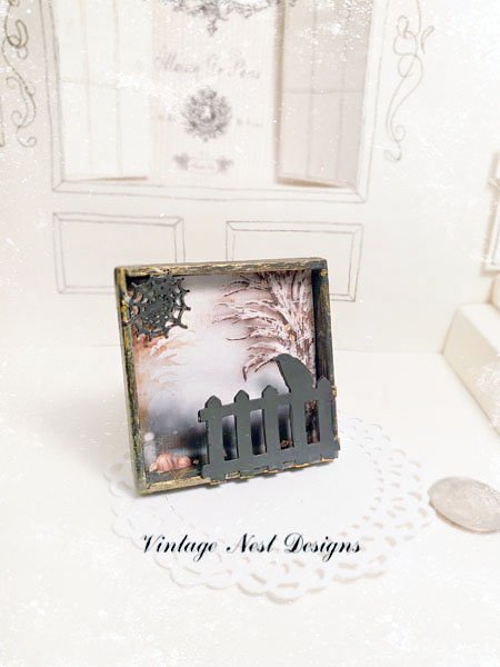 Spooky Nights No.1:2 Dollhouse Miniature Handmade image 0