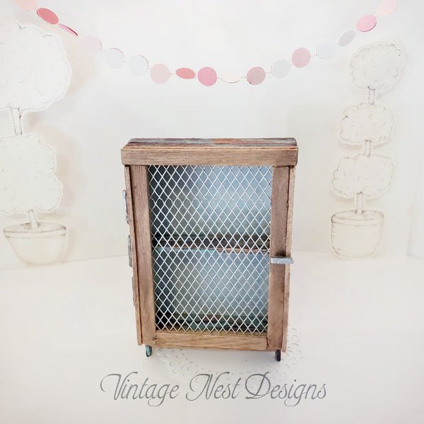 Cabinet No.77 Dollhouse Miniature Handmade image 0